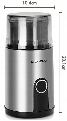 ELECTRIC COFFEE GRINDER HERBS FLAX PEPPER AIGOSTAR 200W Compact Manufacturer code 30RYH
