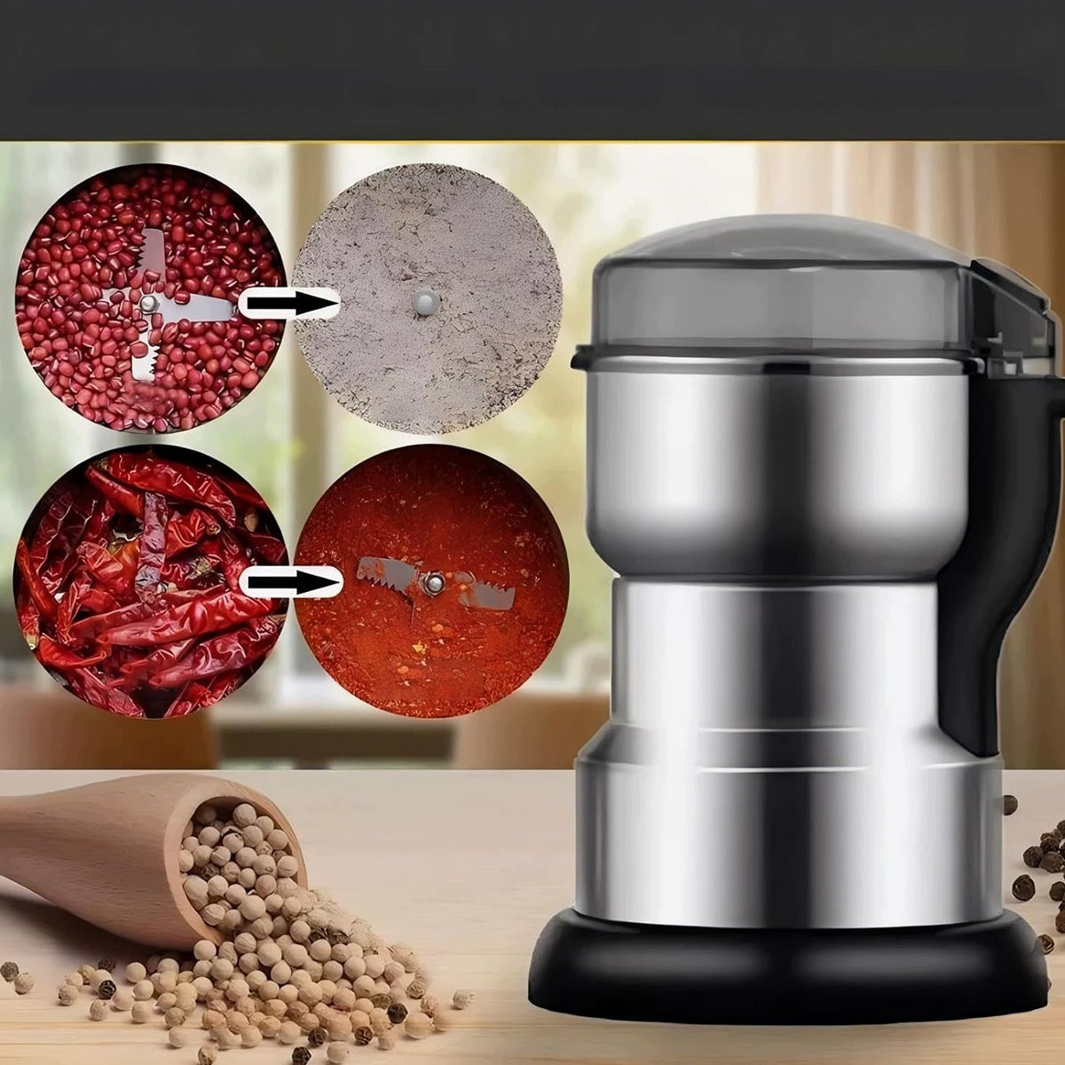 ELECTRIC COFFEE GRINDER HERBS FLAXSEED PEPPER 400W Brand no brand