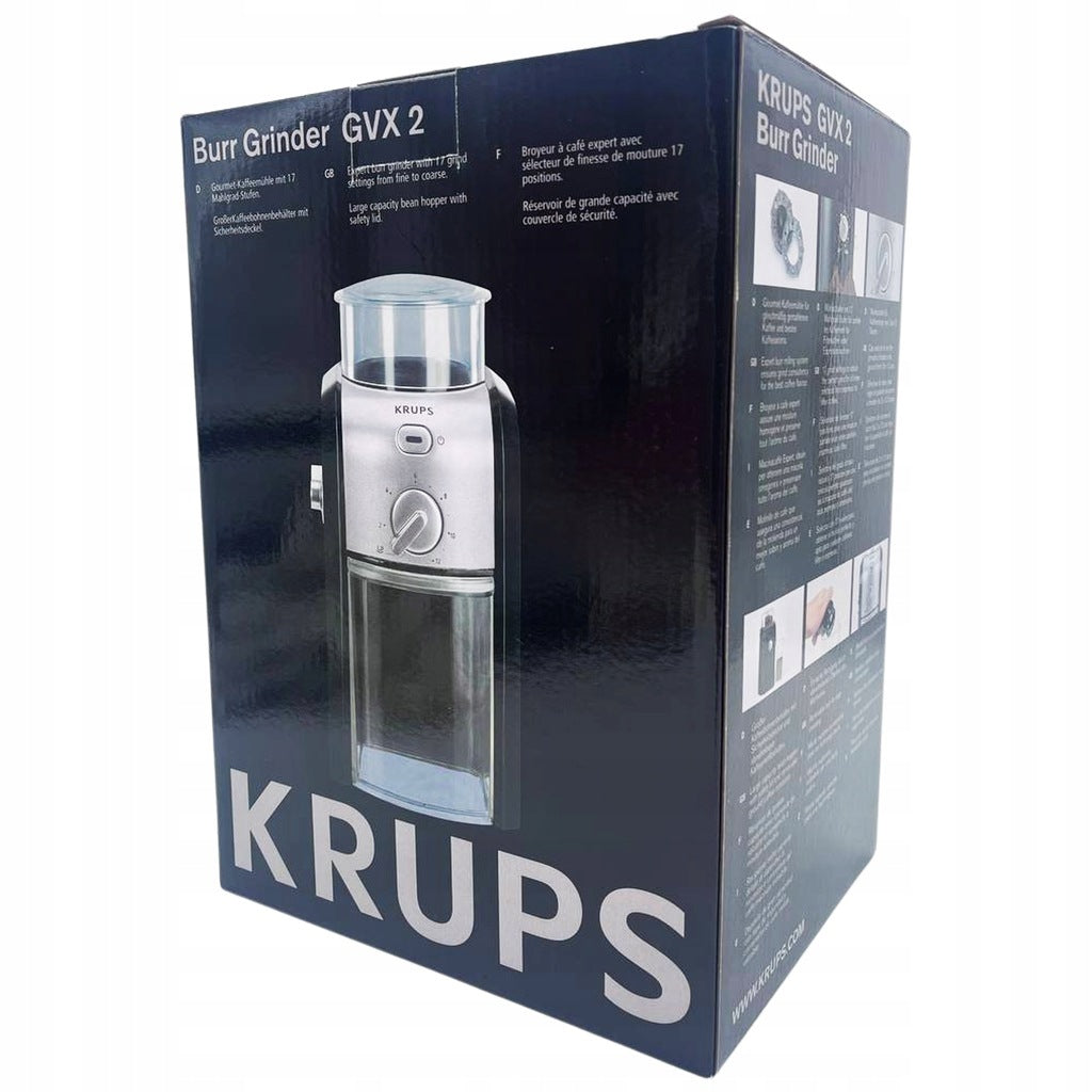 ELECTRIC COFFEE GRINDER KRUPS GVX242 Burr Grinder 100W Brand Krups