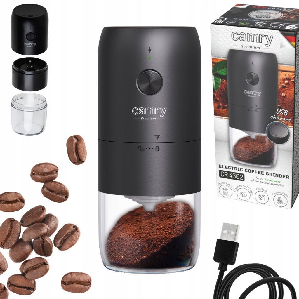 ELECTRIC COFFEE GRINDER WIRELESS USB CAMRY CR4302