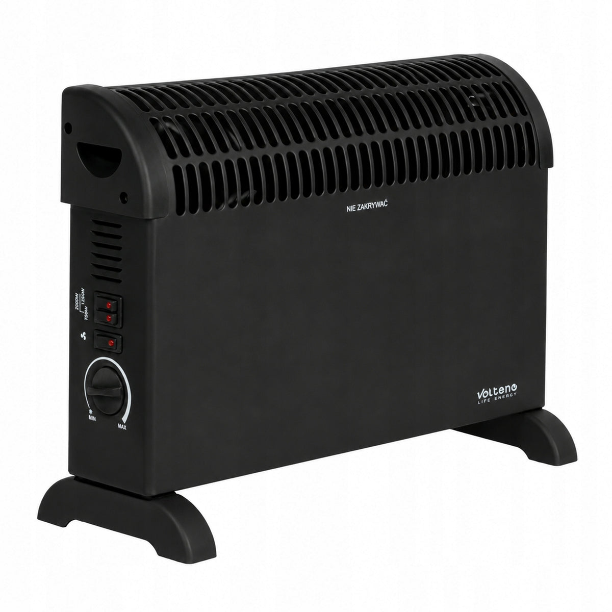ELECTRIC CONVECTOR THERMOSTAT 3 MODES 750W 1250W 2000W AIR SUPPLY Brand Volteno
