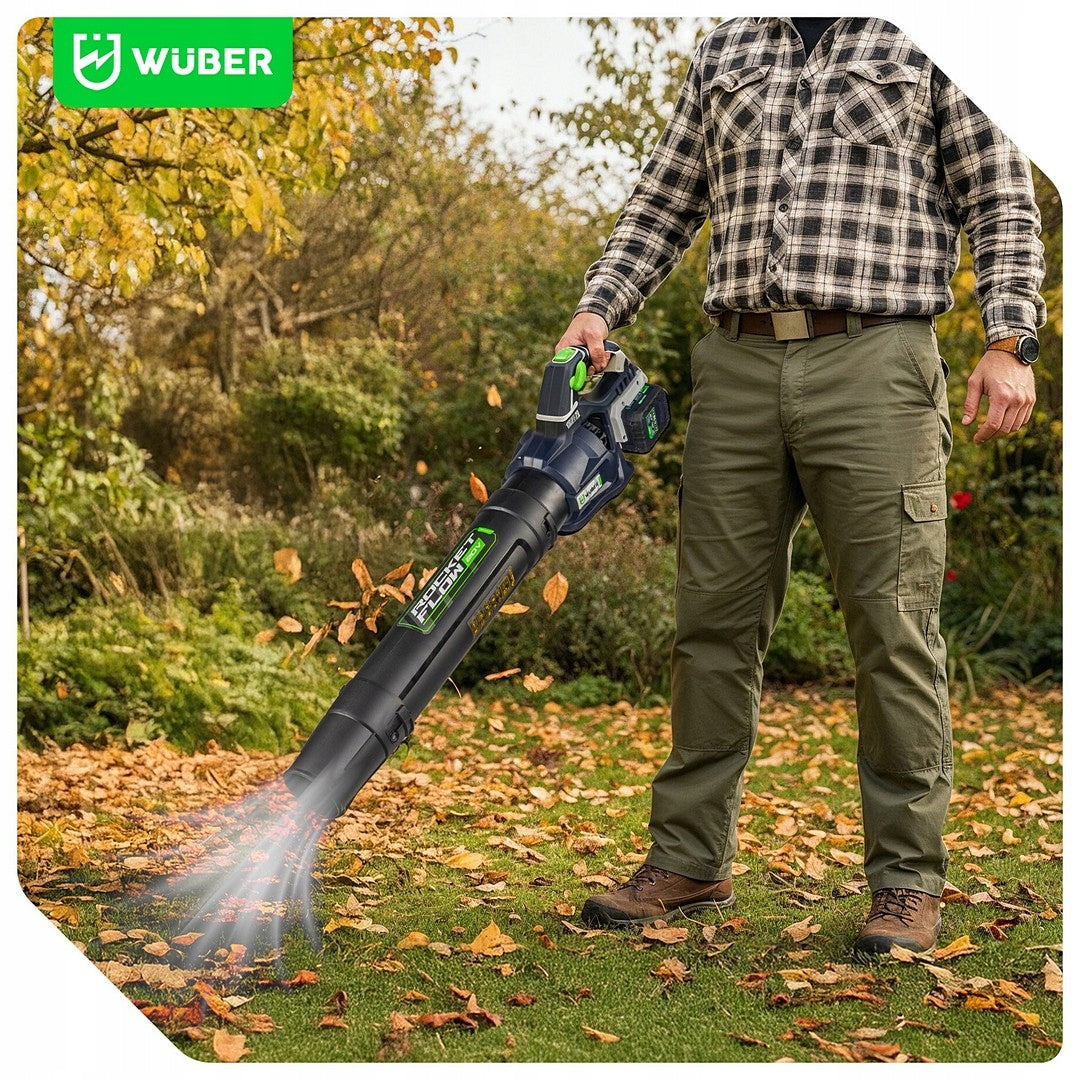 ELECTRIC CORDLESS LEAF BLOWER 2x20V 40V TURBO 220km/h POWERFUL Tool weight 1.8 kg