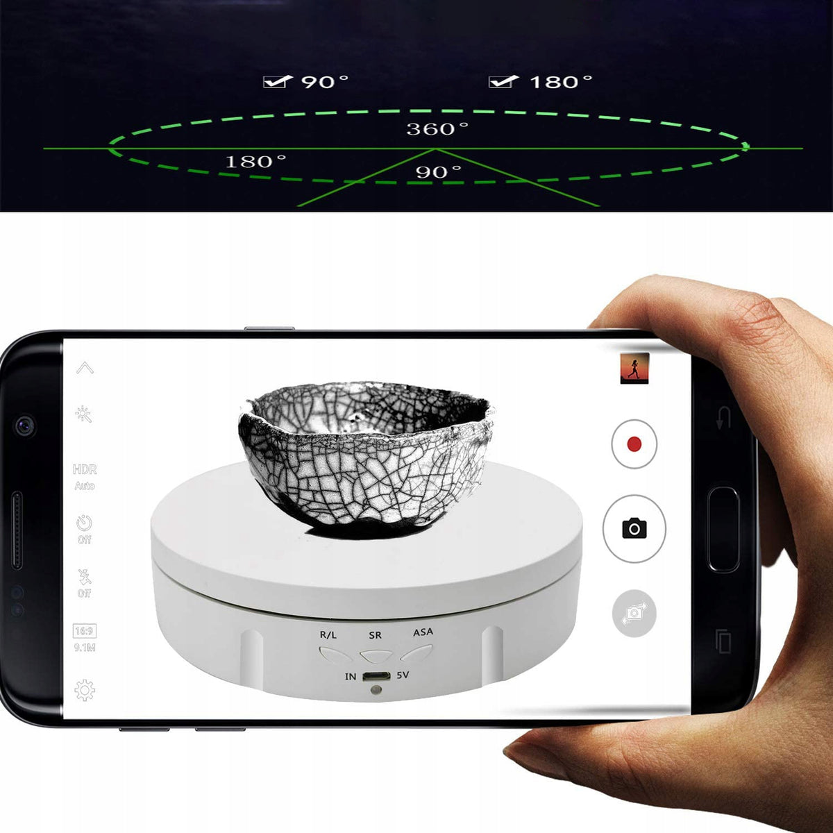 ELECTRIC DISPLAY STAND FOR 360° ROTATING USB TURNTABLE Manufacturer no brand