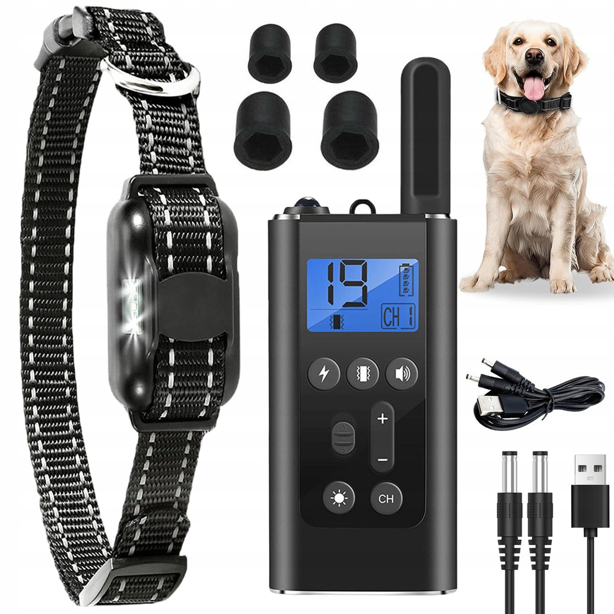 ELECTRIC DOG COLLAR TRAINING ANTI-BARK SHEPHERD TRAINING PILOT