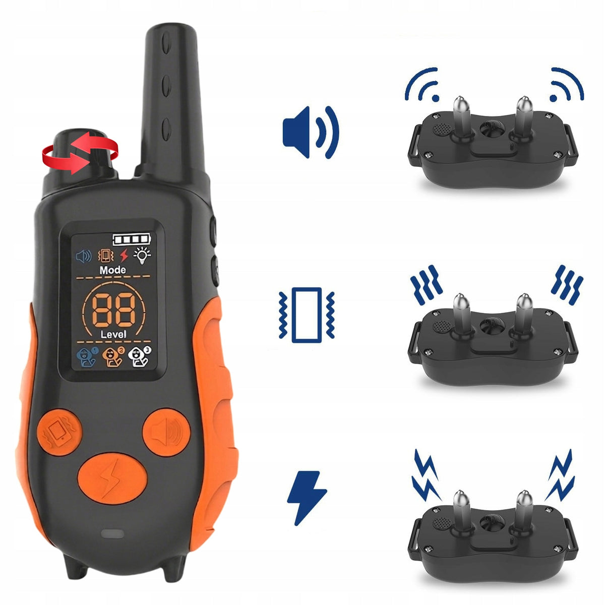 ELECTRIC DOG COLLAR TRAINING TRAINER 1000M WITH REMOTE CONTROL WATERPROOF Packaging status original