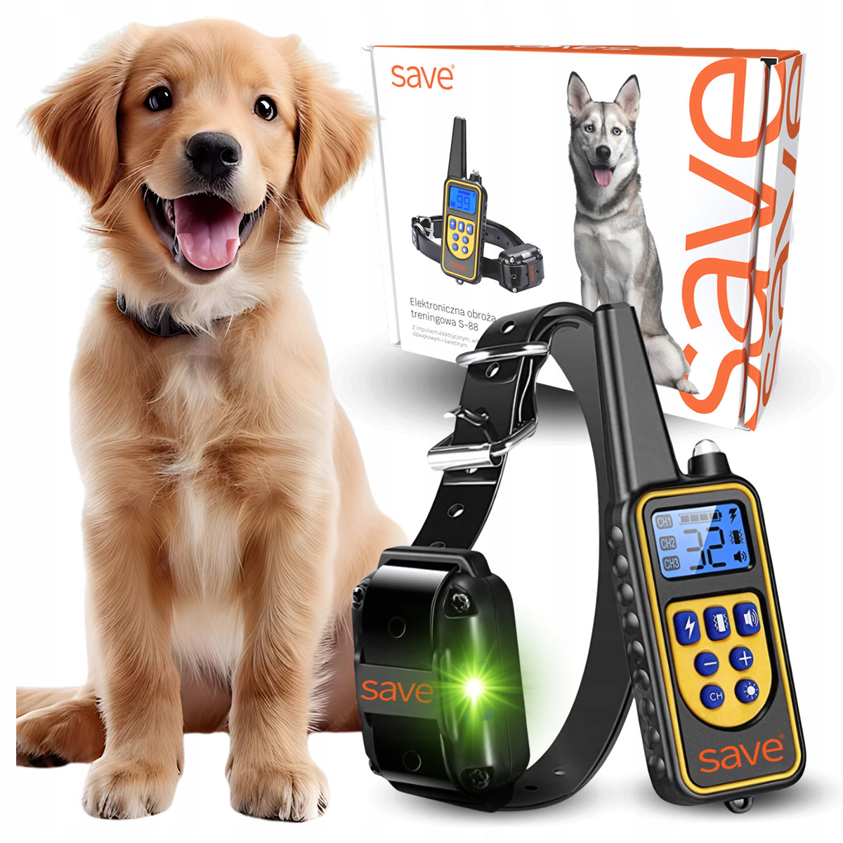 ELECTRIC DOG COLLAR TRAINING TRAINER COLLAR FOR LED TRAINING 800M