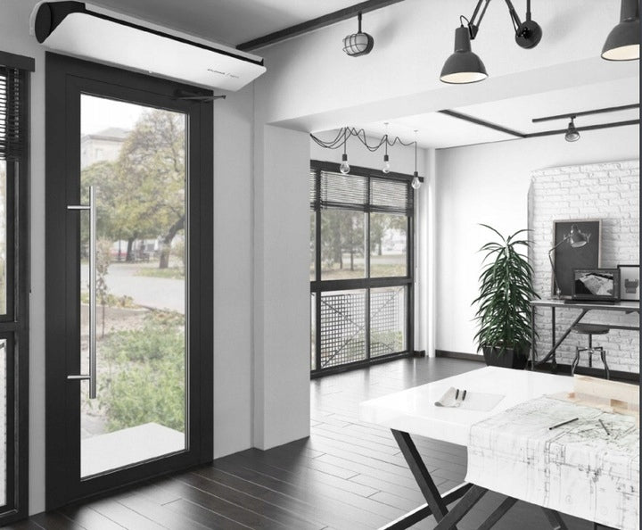 ELECTRIC DOOR AIR CURTAIN 100CM SLIM STRONG 5000W FLOWAIR Product width 100 cm