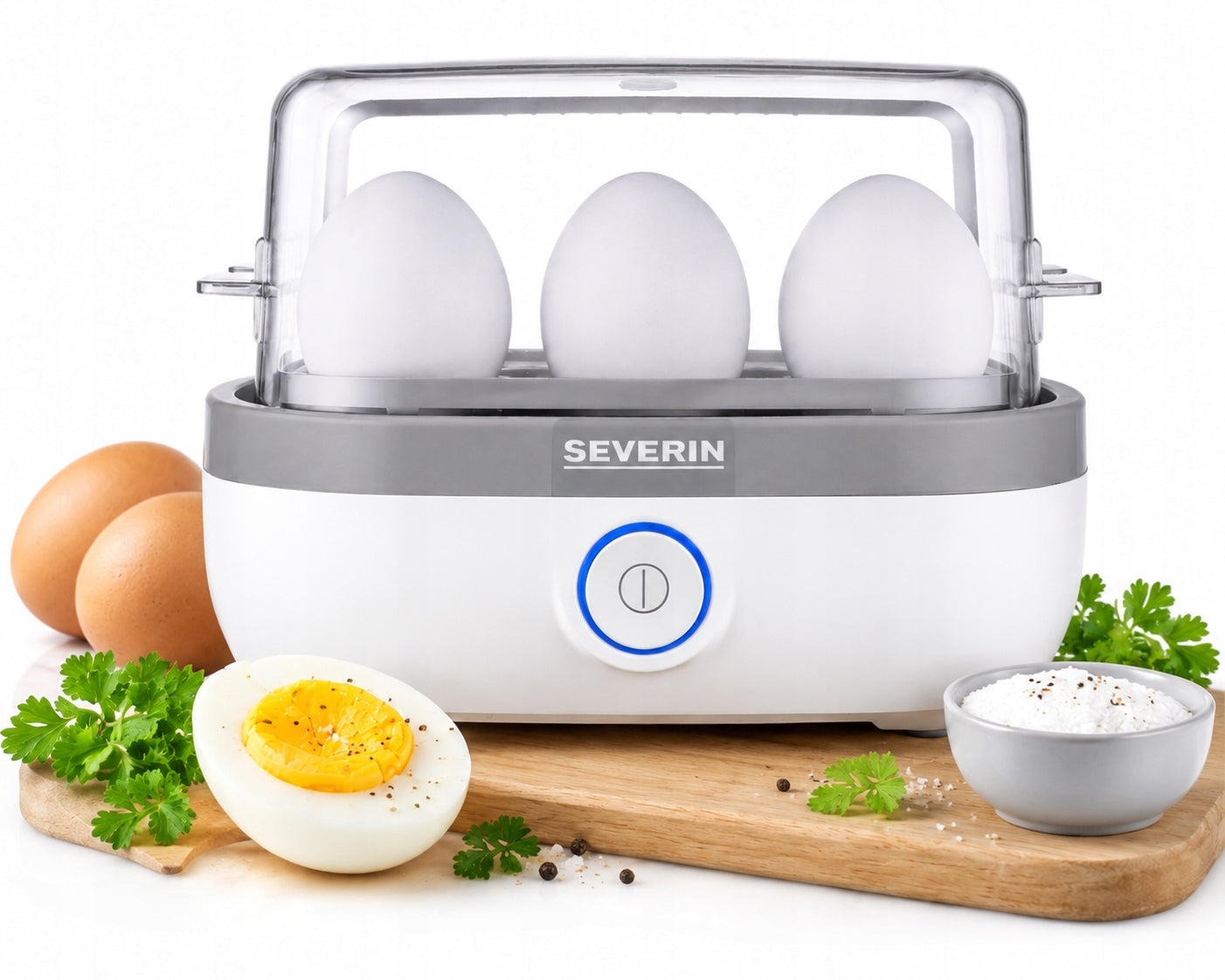 ELECTRIC EGG COOKER 6 EGGS 420W BACKLIGHT WHITE SEVERIN EK3164