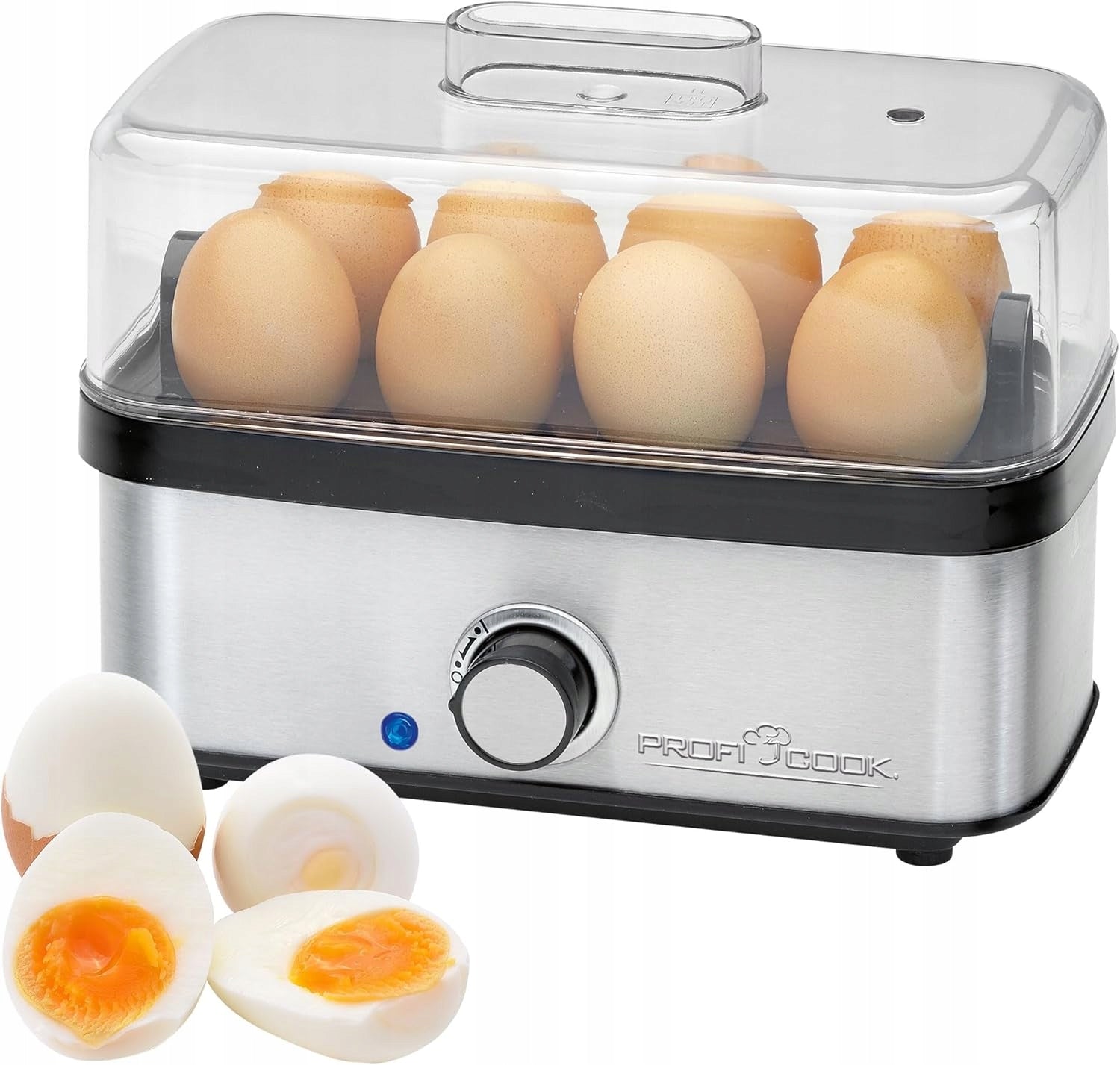 ELECTRIC EGG COOKER 8 EGGS STAINLESS STEEL OMELET FUNCTION 400W