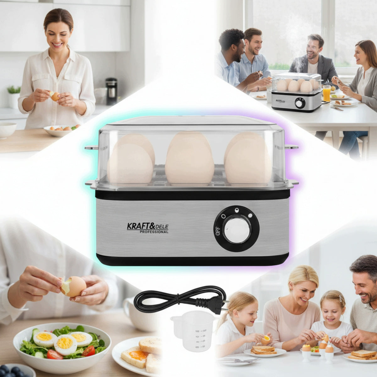 ELECTRIC EGG COOKER UP TO 8 EGGS 500W