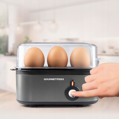 ELECTRIC EGG FOR 3 EGGS WITH COOKING SCOOP SOFTLY FOR HOME Dominant color clear