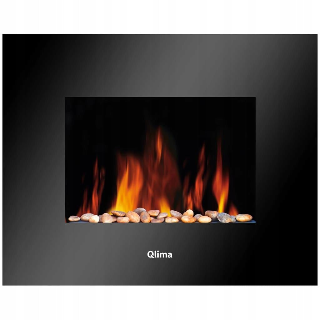 ELECTRIC FIREPLACE HEATING FUNCTION 1800W REMOTE CONTROL LED WALL FLAME EFFECT Packaging status original