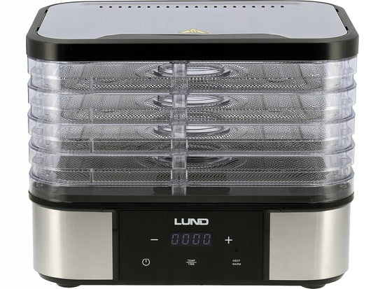 ELECTRIC FOOD DRYER 5 TRAYS STAINLESS STEEL POWER 380W 68281 LUND Manufacturer code 68281