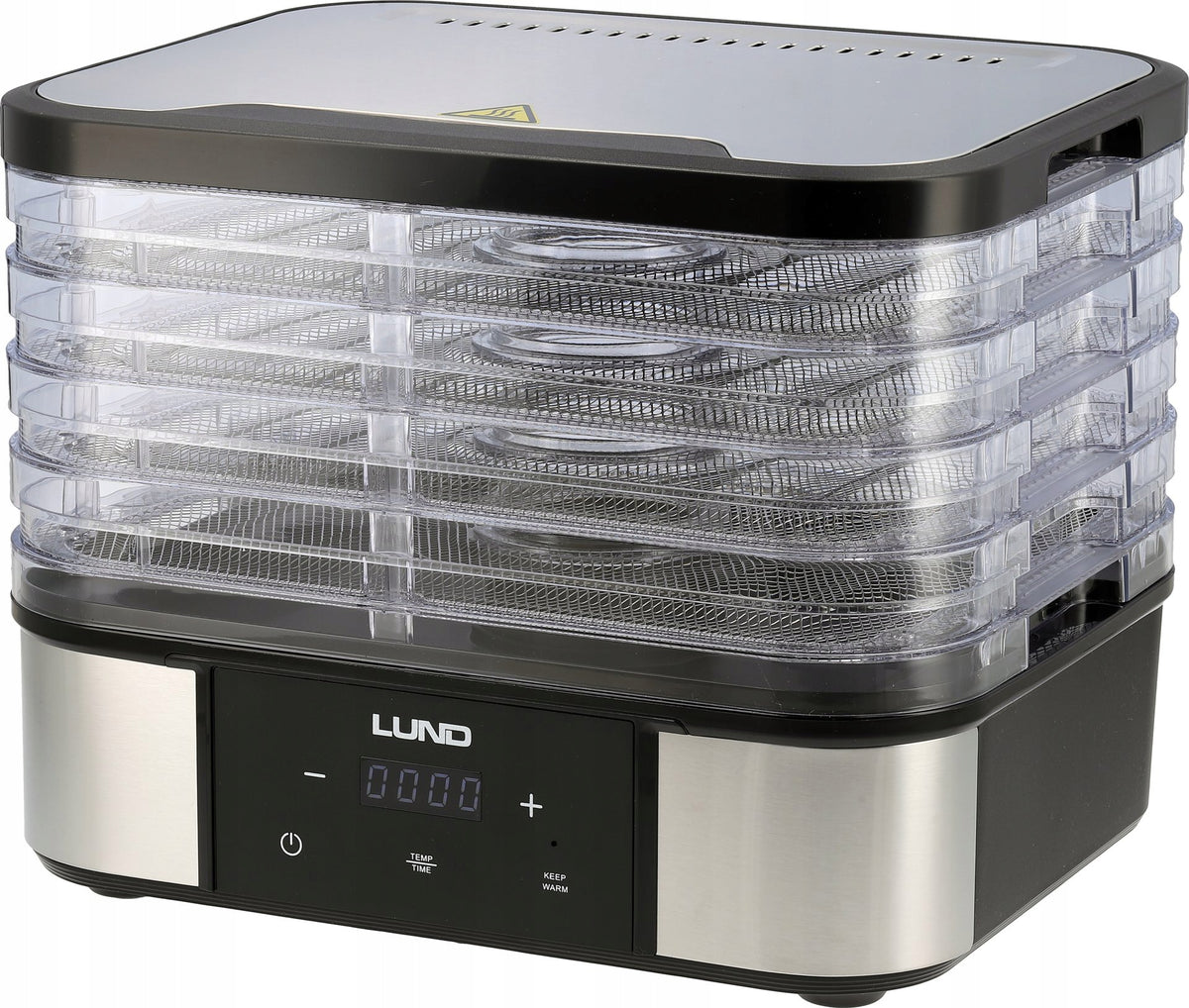 ELECTRIC FOOD DRYER 5 TRAYS STAINLESS STEEL POWER 380W 68281 LUND