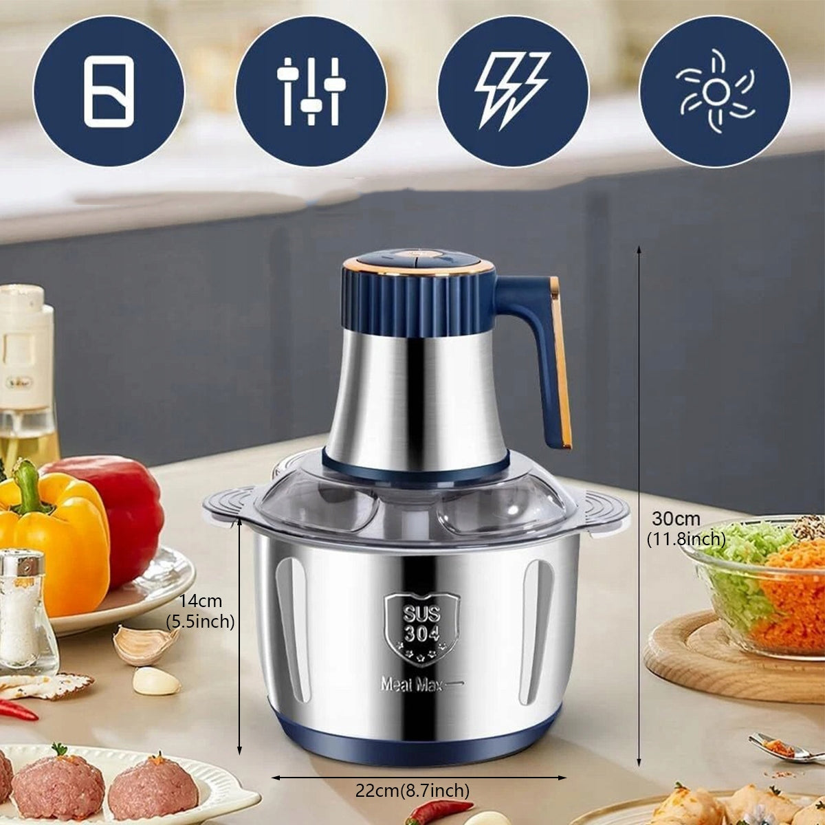 ELECTRIC FOOD VEGETABLE SHREDDER 5L 500W LARGE Brand no brand