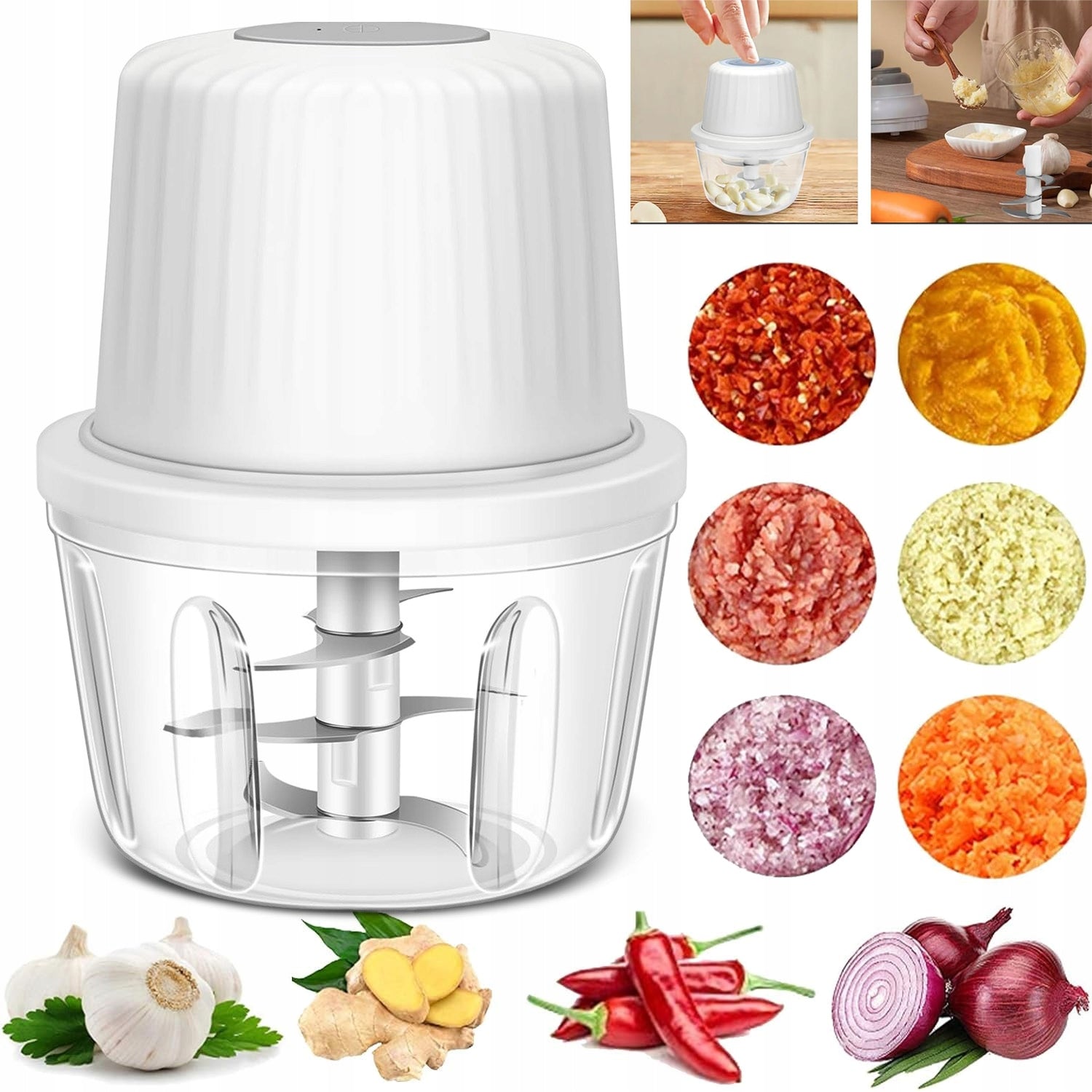 ELECTRIC FOOD VEGETABLE SHREDDER PORTABLE MULTIFUNCTIONAL