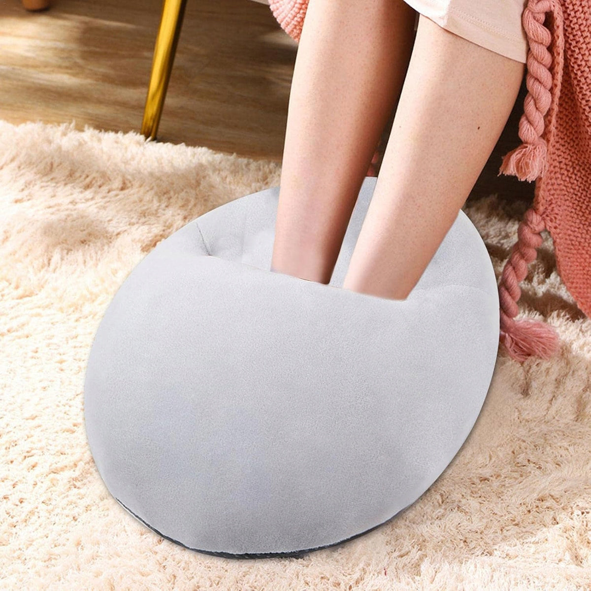 ELECTRIC FOOT WARMER CUSHION HEATED MAT POWERUSB Batteries included no