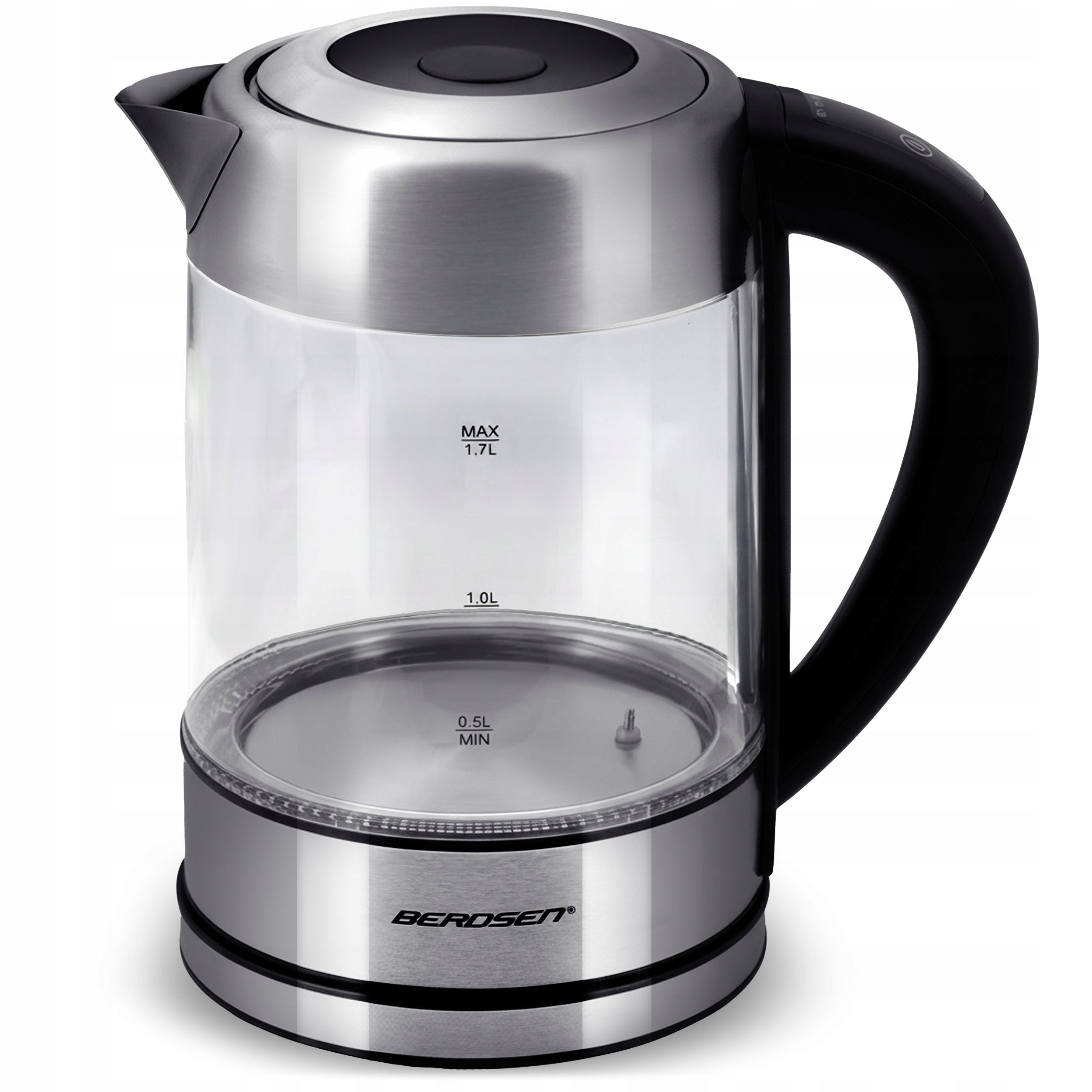 ELECTRIC GLASS KETTLE WITH TEMPERATURE CONTROL 2200W BERDSEN 1,7L Packaging status original