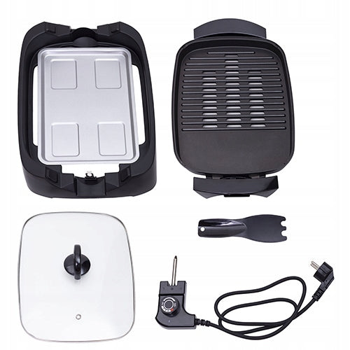 ELECTRIC GRILL CONTACT TOASTER 3000W PORTABLE PANINI SMOKELESS STEAKS Power 3000 W