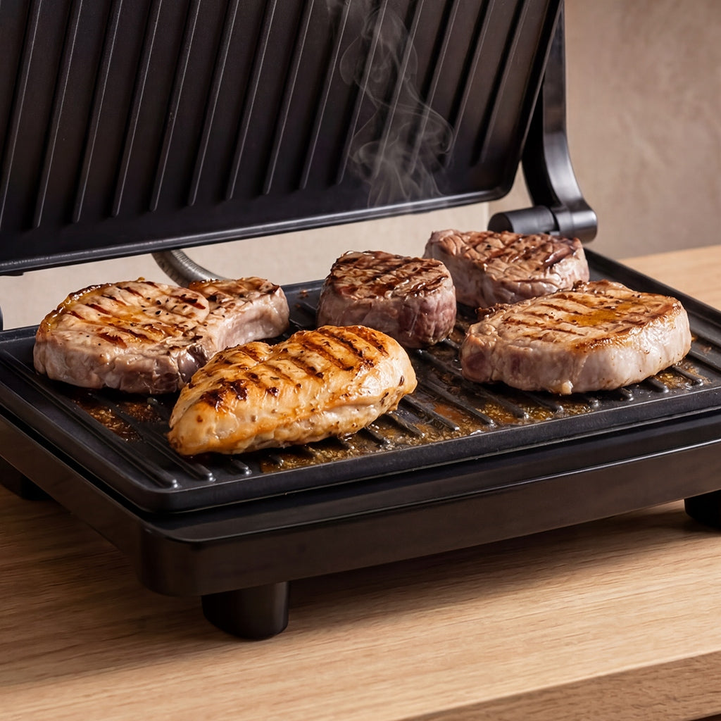 ELECTRIC GRILL CONTACT TOASTER FOR PANINI SANDWICHES STRONG 1600W Manufacturer code IK1700