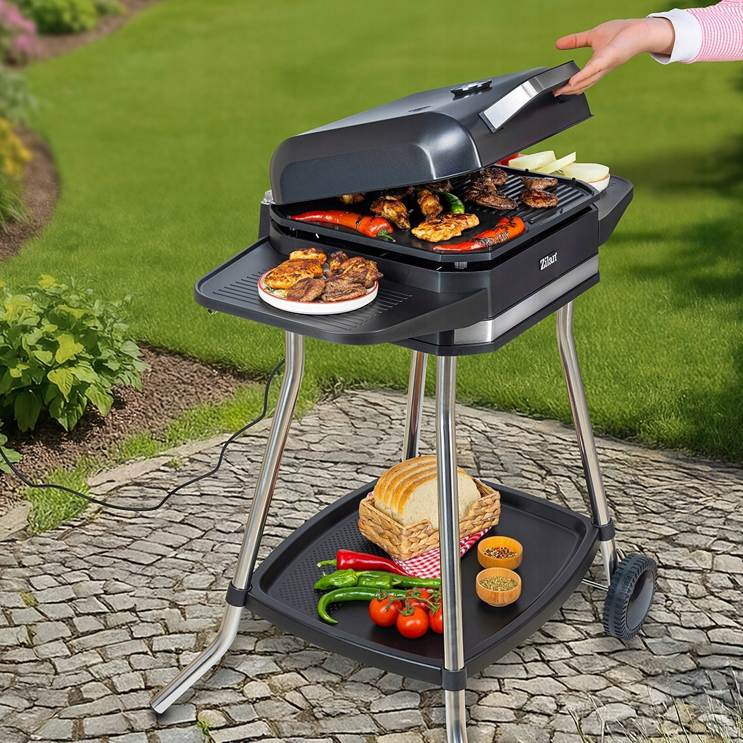 ELECTRIC GRILL Smokeless GARDEN Standing 3050W 6in1 + COVER + THERMOMETER Manufacturer code ZLN2501