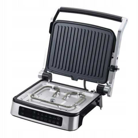 ELECTRIC GRILL TOASTER FOLDING REMOVABLE PLATES 2000W LED PANEL LUND Temperature control yes