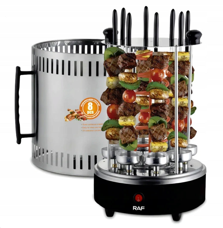 ELECTRIC GRILL VERTICAL KEBAB SKEWERS ROTARY TOASTER FOR SKEWERS Packaging status original
