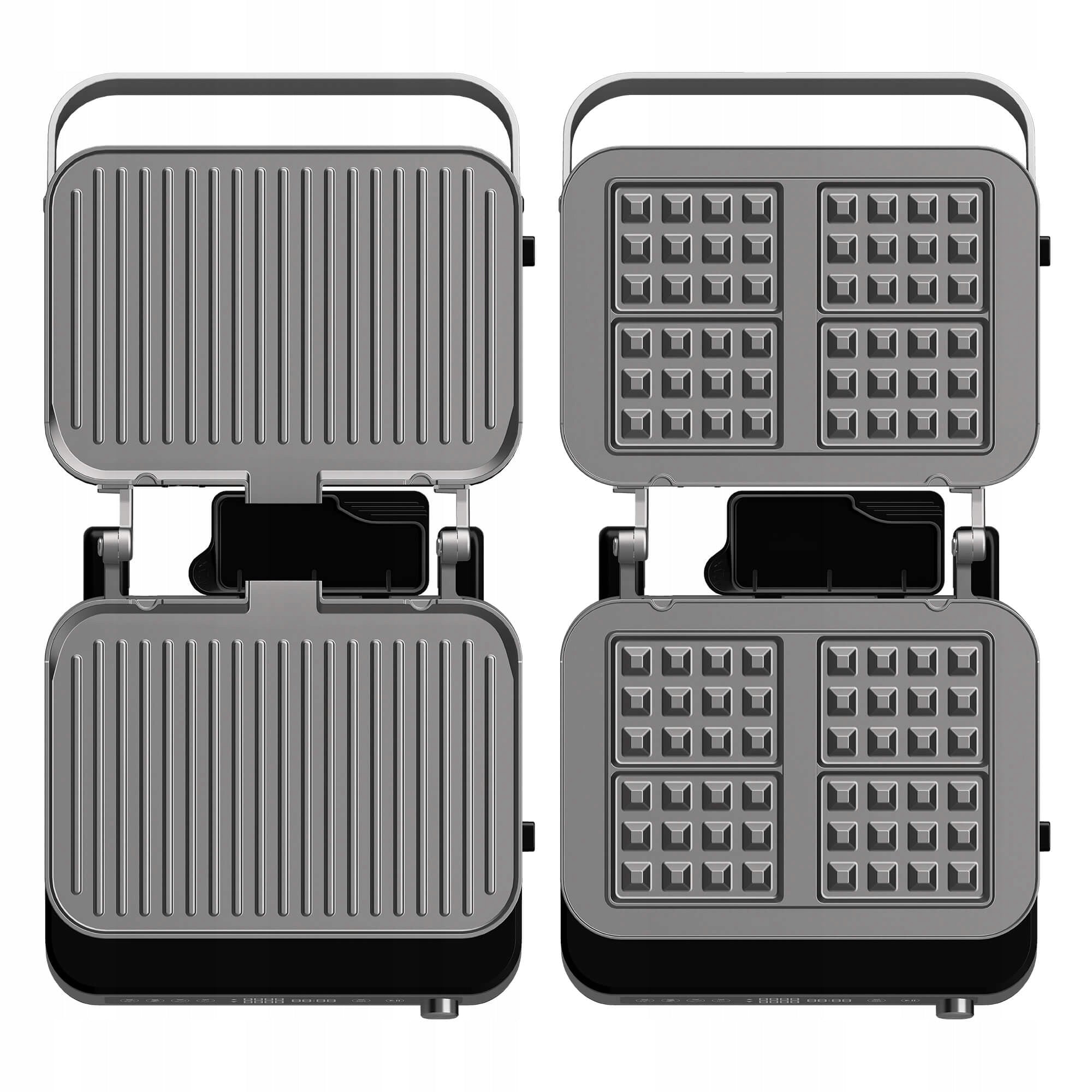 ELECTRIC GRILL & WAFFLE IRON 2000W 230°C FOLDING TOASTER PANINI Manufacturer code TT-CG1W GRILL & GOFROWNICA