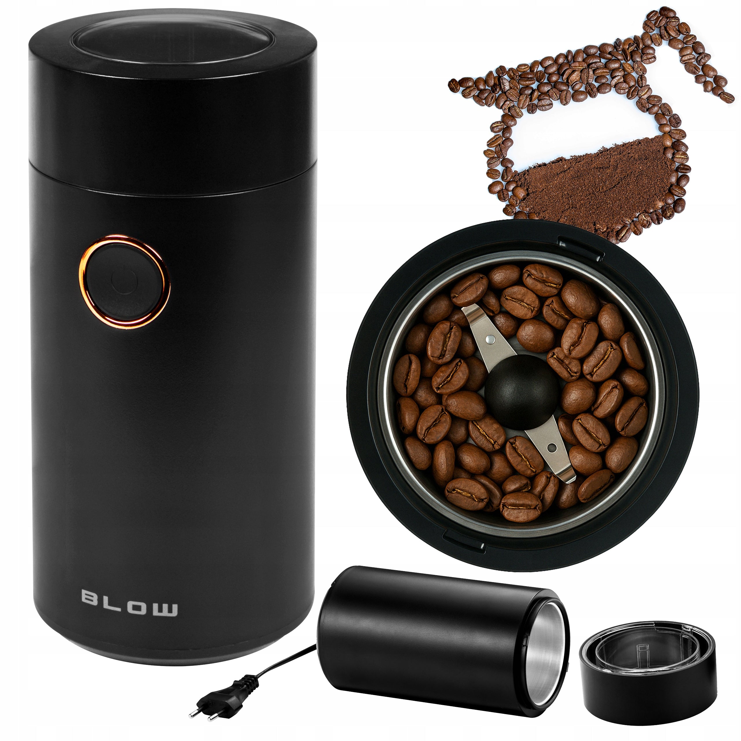 ELECTRIC GRINDER FOR COFFEE GRINDING NUTS CEREAL SUGAR GRINDER STRONG 160W