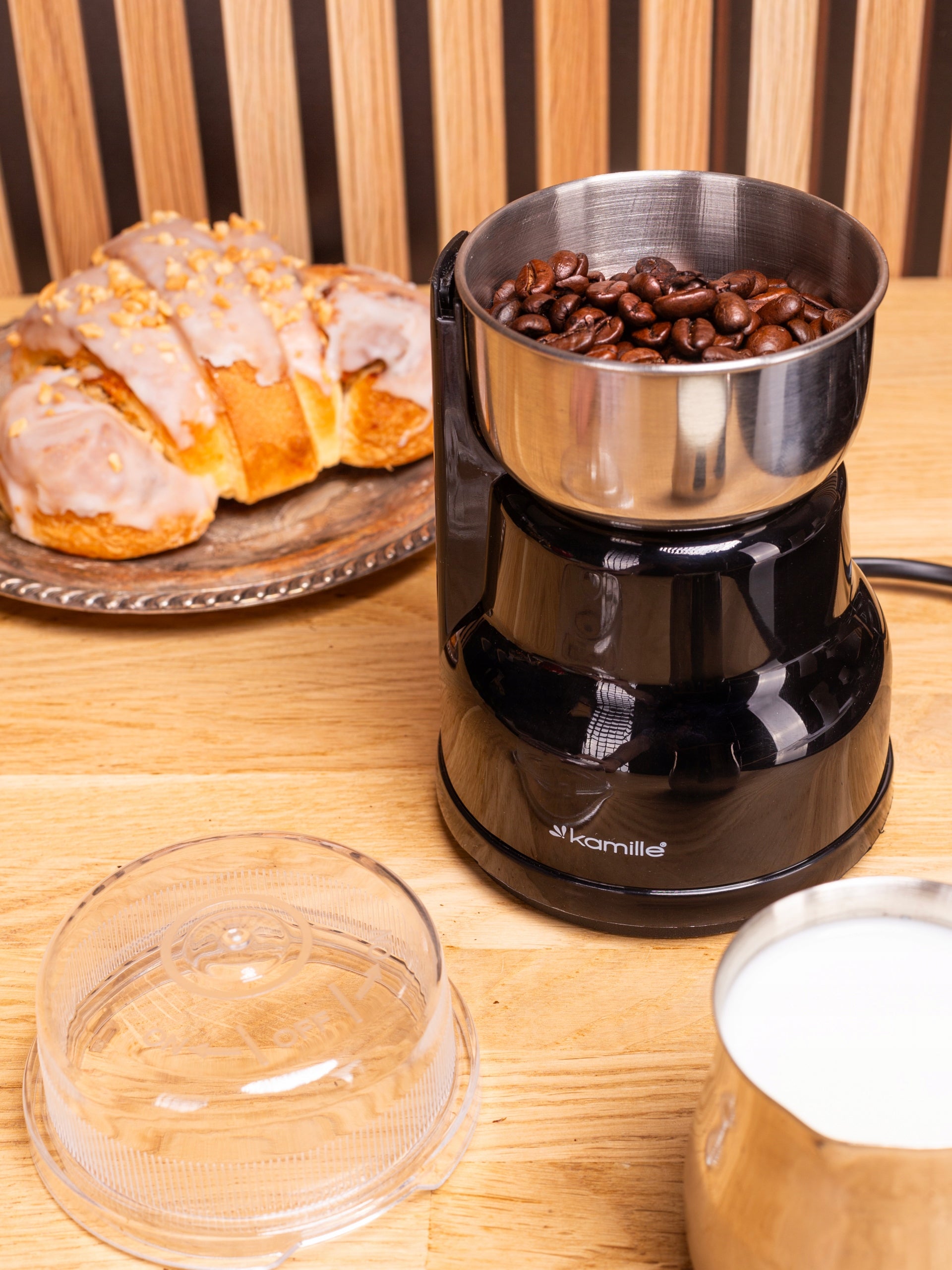 ELECTRIC GRINDER FOR GRINDING COFFEE NUTS STRONG KAMILLE Brand Kamille