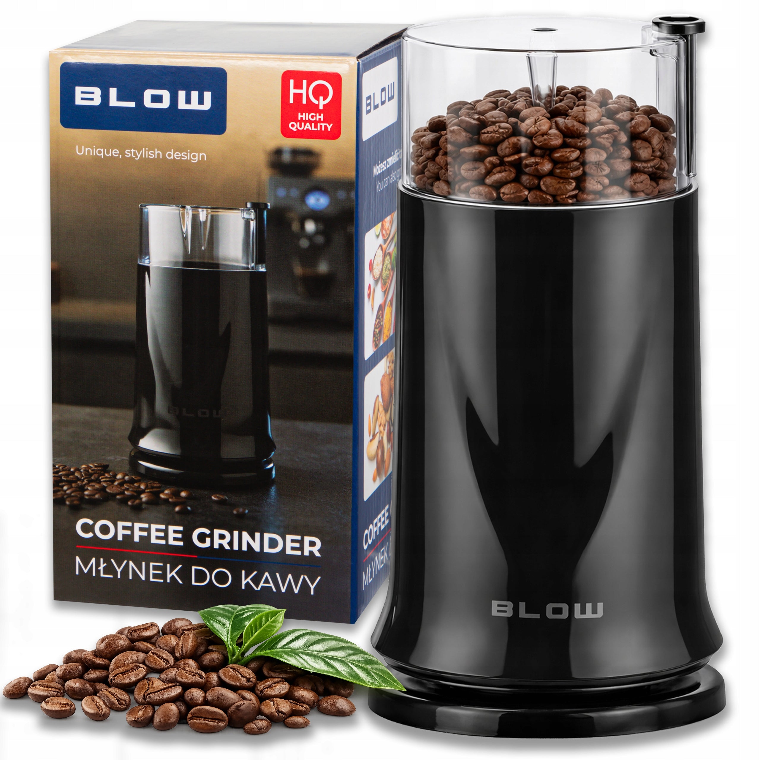 ELECTRIC GRINDER FOR GRINDING COFFEE SUGAR NUTS GRAIN GRINDER STRONG 200W