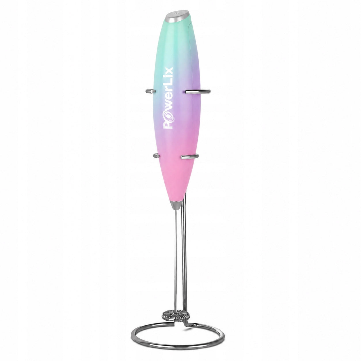 ELECTRIC HAND MILK FROTHER 19000 RPM COLORED WITH STAND