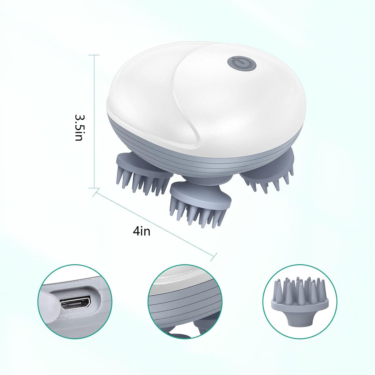ELECTRIC HEAD MASSAGER WATERPROOF COMPACT – RELAXATION AND RELAXATION Manufacturer code Yanyee057