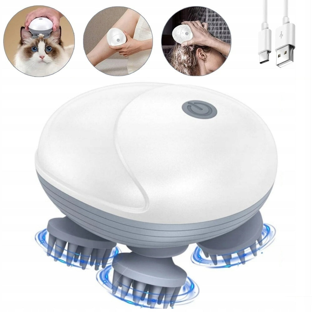 ELECTRIC HEAD MASSAGER WATERPROOF COMPACT – RELAXATION AND RELAXATION