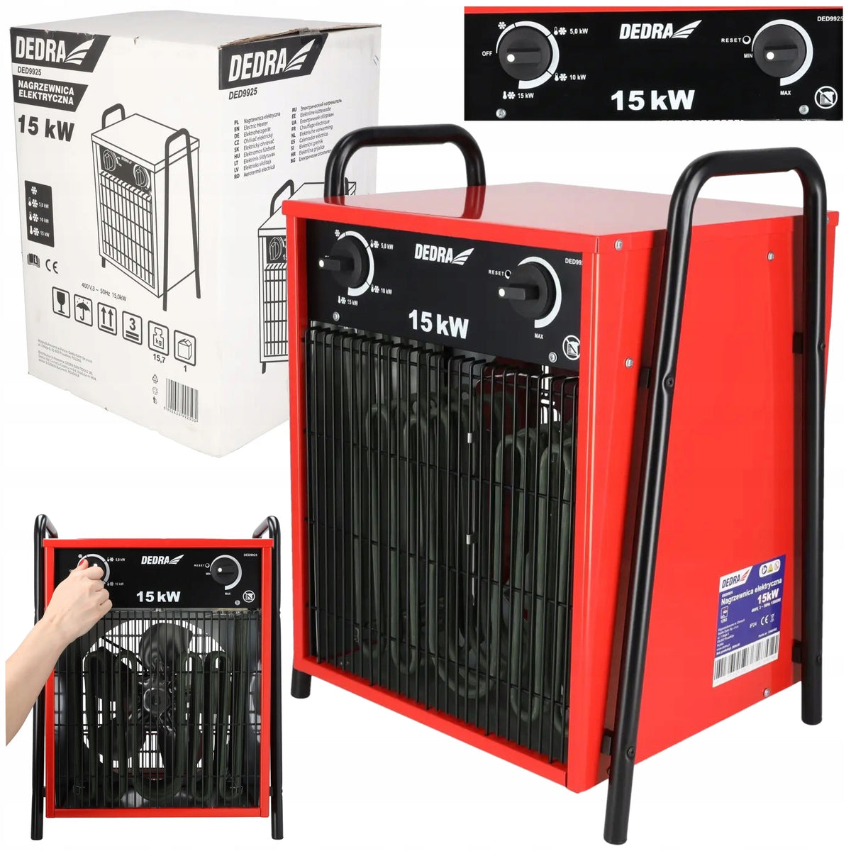 ELECTRIC HEATER 15KW APRON THERMOSTAT TEMPERATURE CONTROL 400V