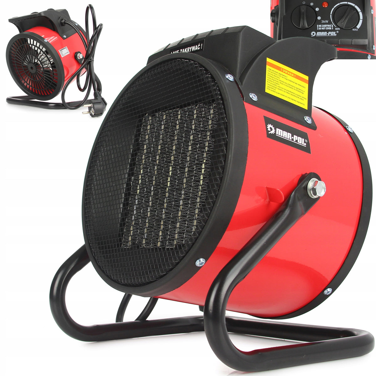 ELECTRIC HEATER 3000W HEATER FAN HEATER FARELKA Brand Mar-Pol