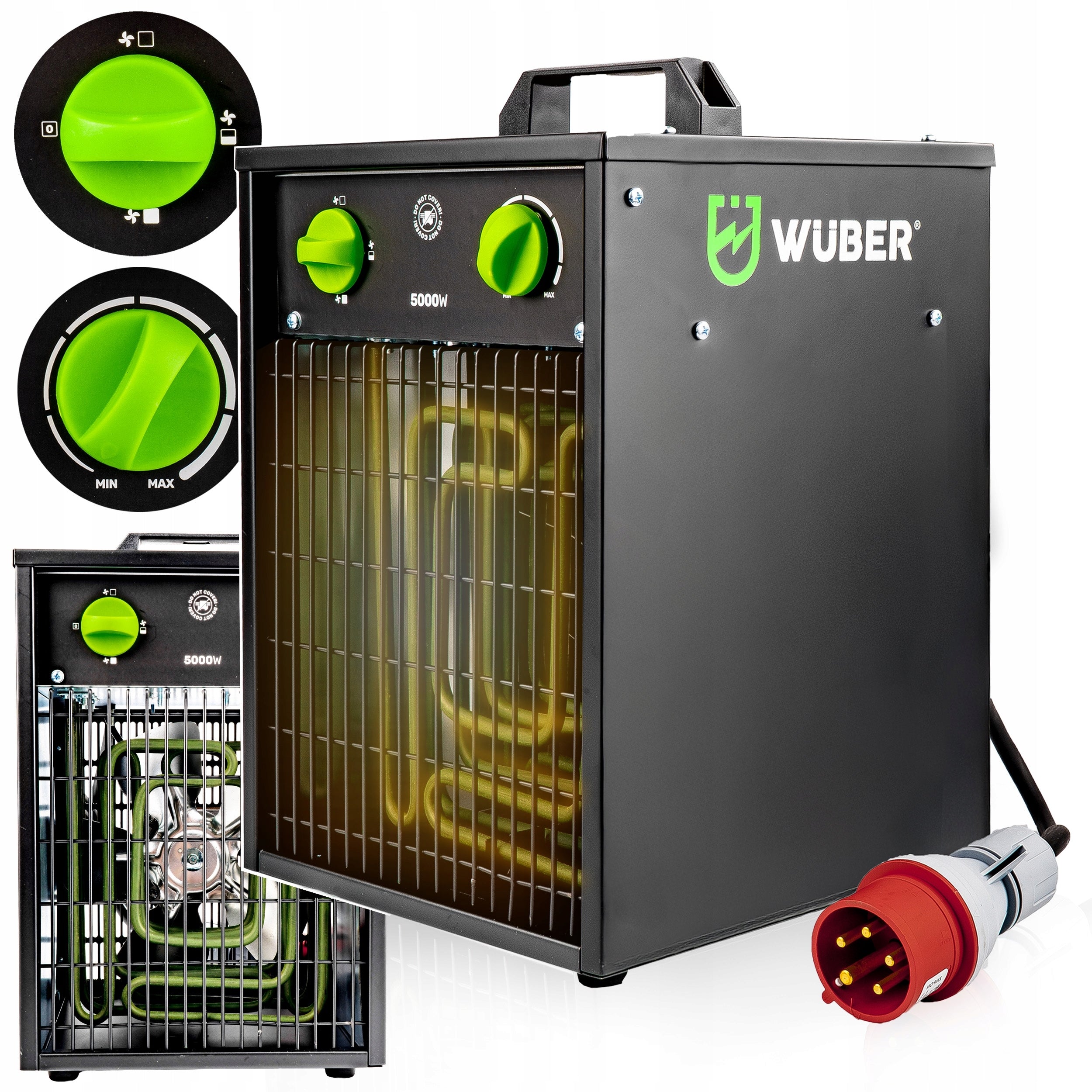 ELECTRIC HEATER 5KW BLOWER APRON THERMOSTAT HEATER 5000W WUBER