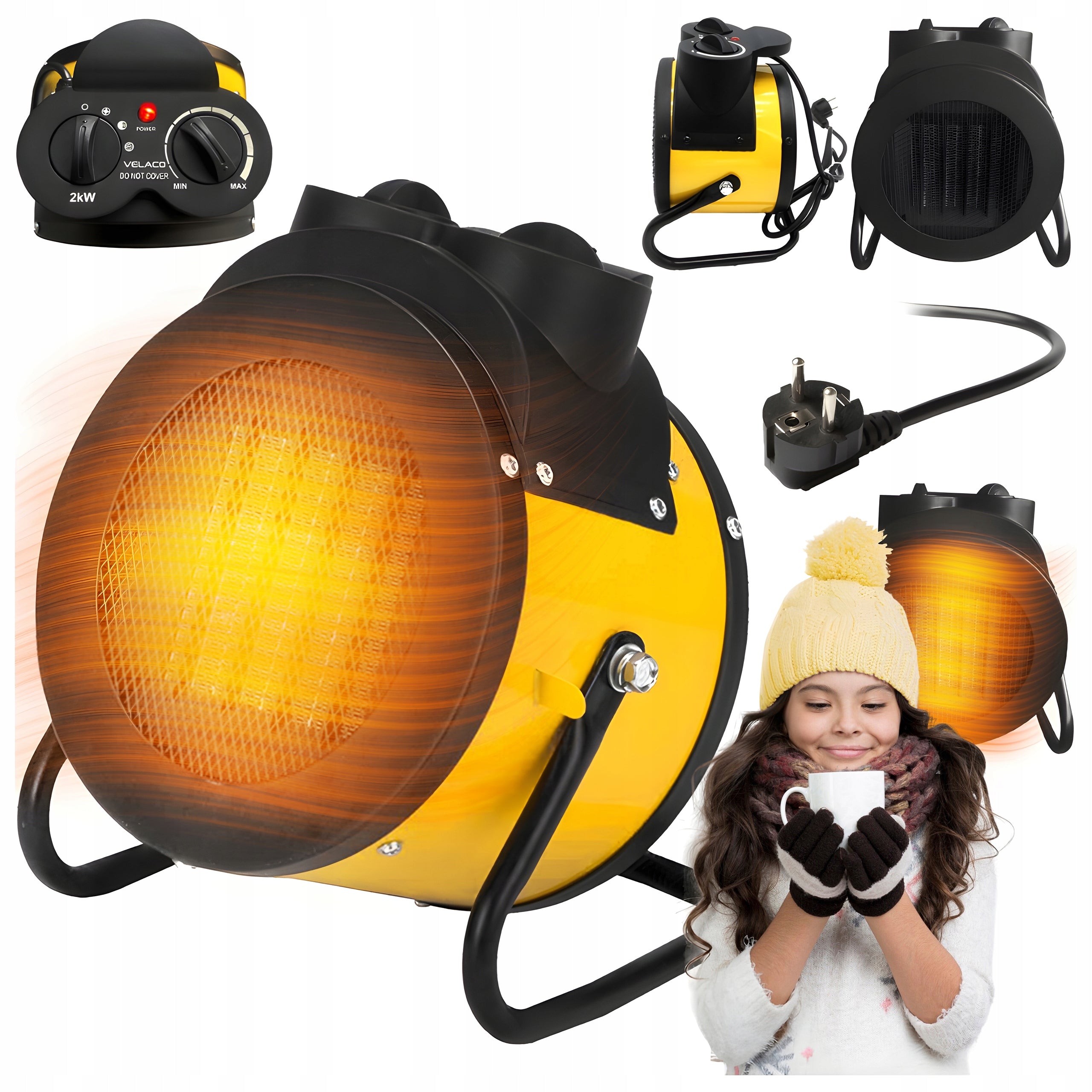 ELECTRIC HEATER BLOWER APRON GEIZER 2000 WATT