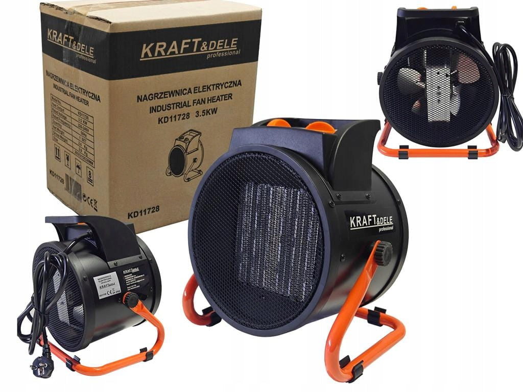 ELECTRIC HEATER FARELKA 3,5kW 230V ADJUSTABLE HEATER BLOWER KD Manufacturer code KD11728