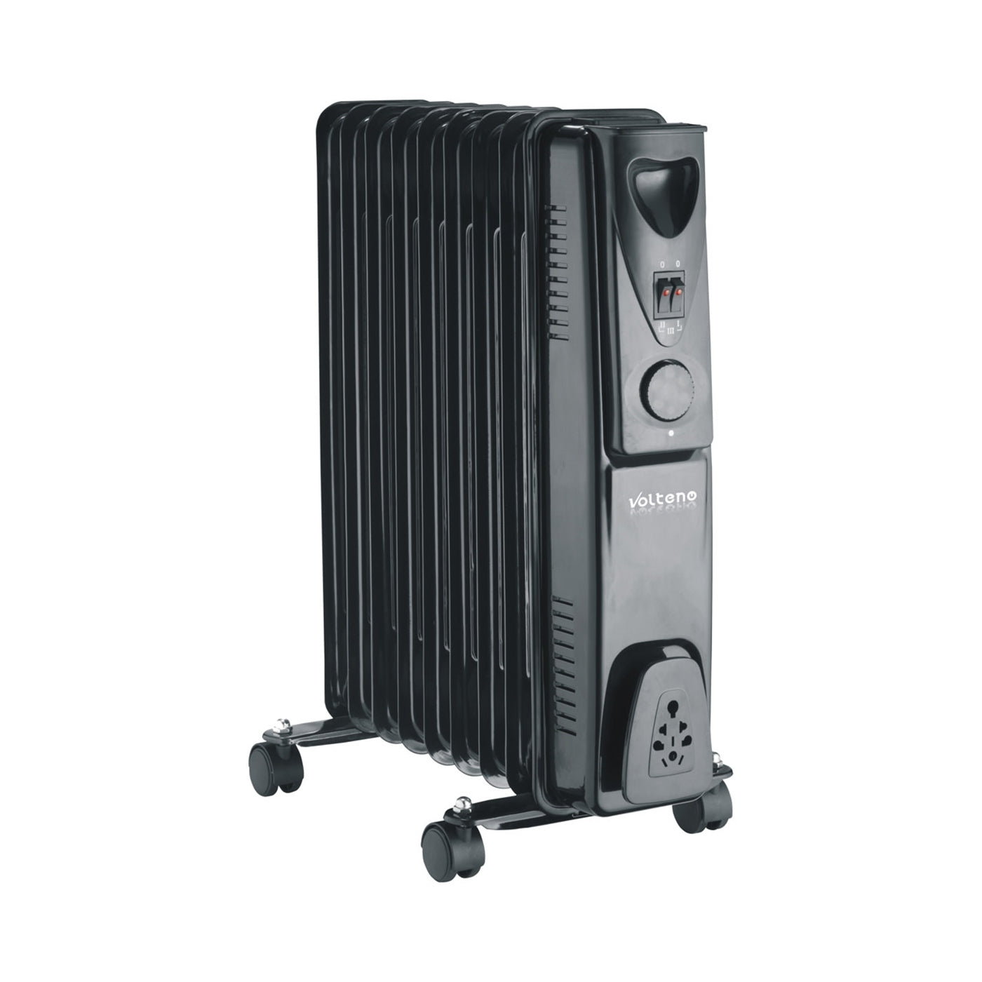 ELECTRIC HEATER oil 9 ribs 3 degrees of power 800/1200/2000W black Packaging status original