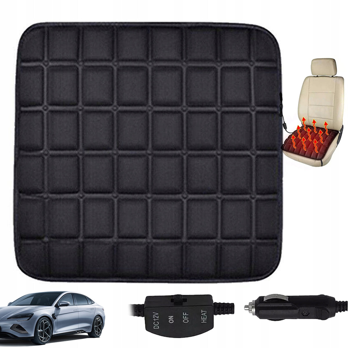 ELECTRIC HEATING MAT HEATED WINTER PILLOW FOR CAR