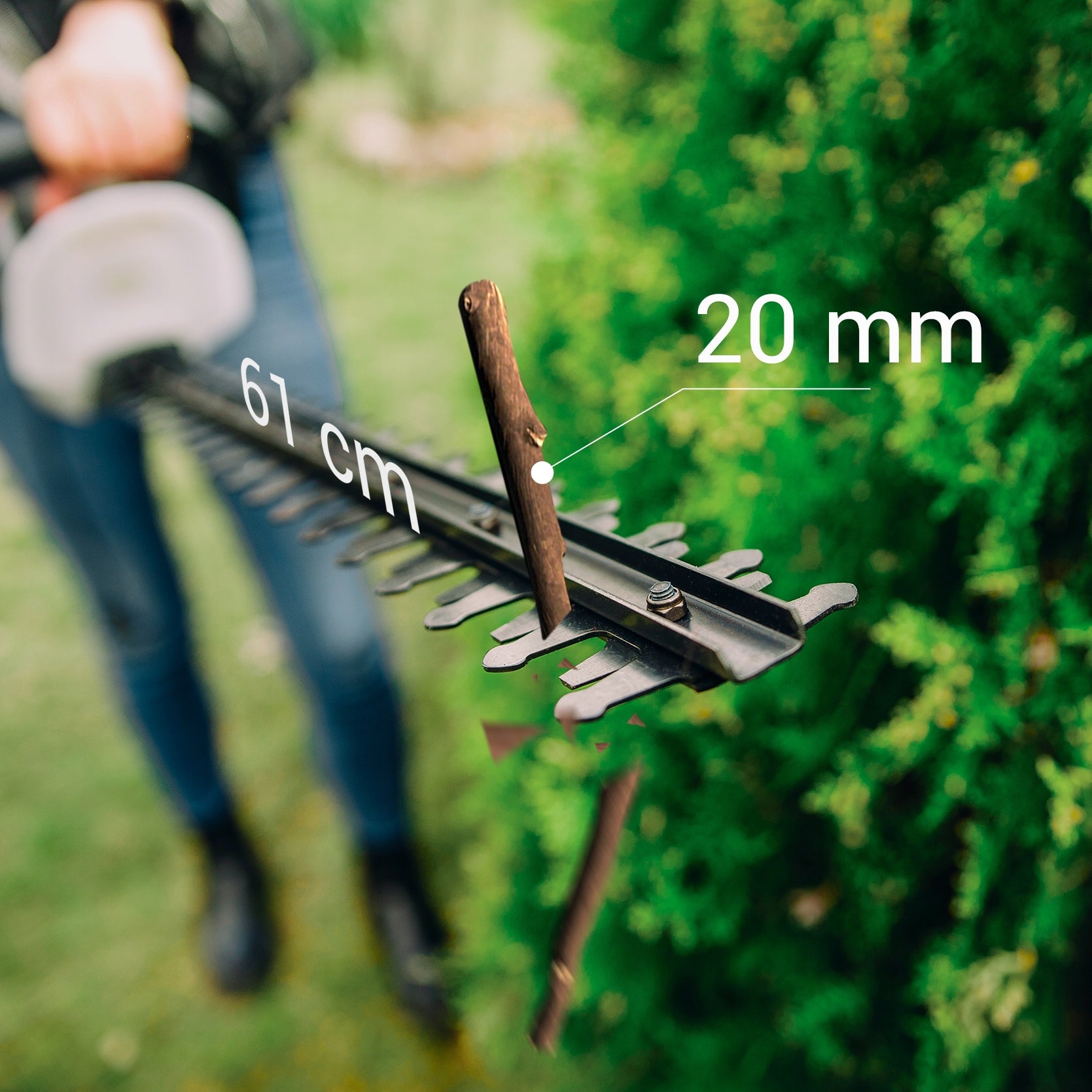 ELECTRIC HEDGE SHEARS FOR BRANCH BUSHES PRUNING SHEAR LEHMANN 1800W 65cm Brand Lehmann