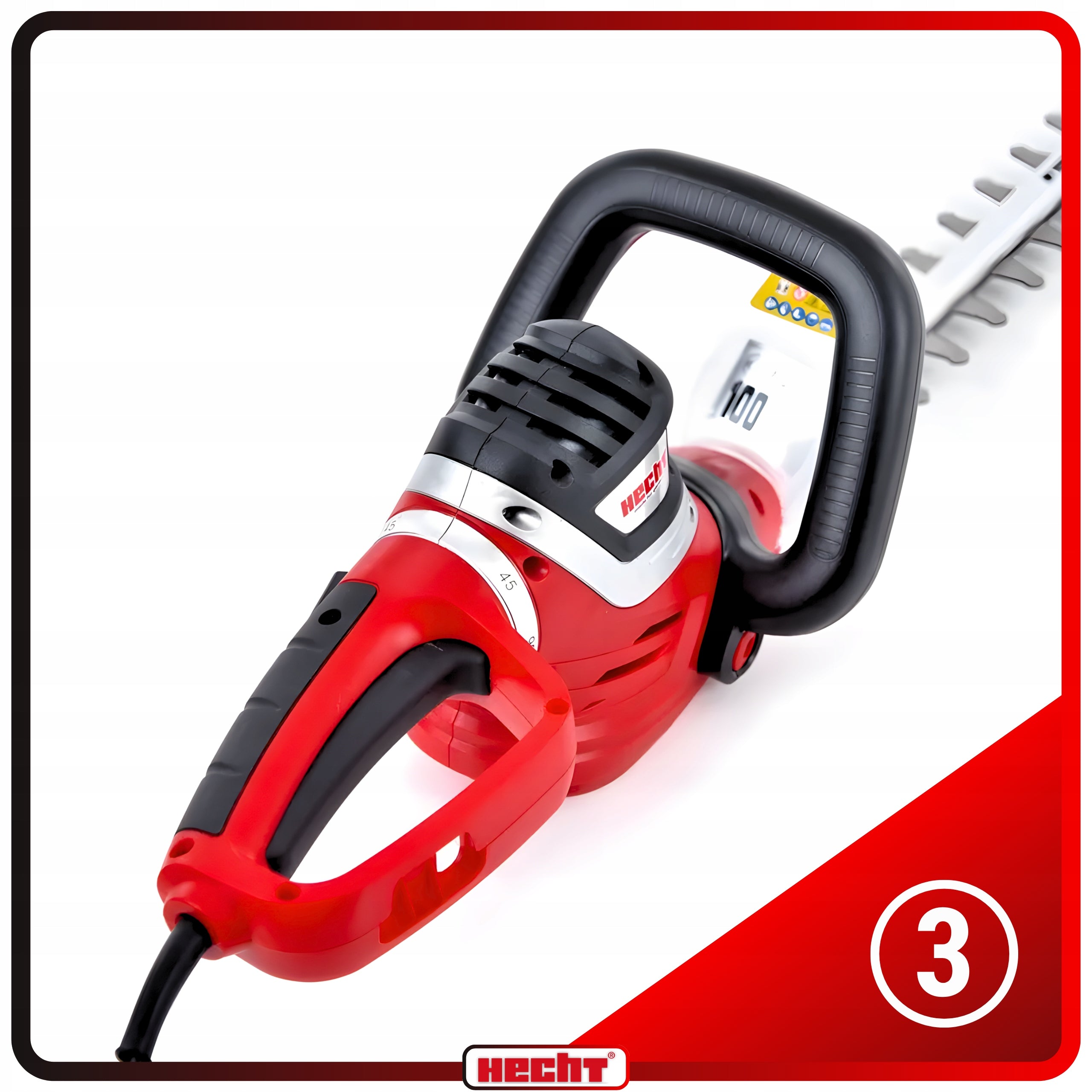 ELECTRIC HEDGE TRIMMER HECHT 610 POWER 600W GUIDE 61CM Maximum cut branch thickness 24 mm