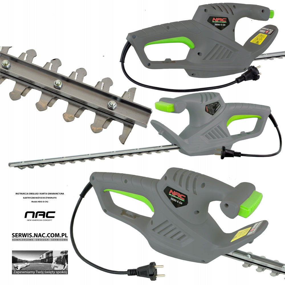 ELECTRIC HEDGE TRIMMER NAC POWER 600 IN BLADE LENGTH 55 CM STRONG
