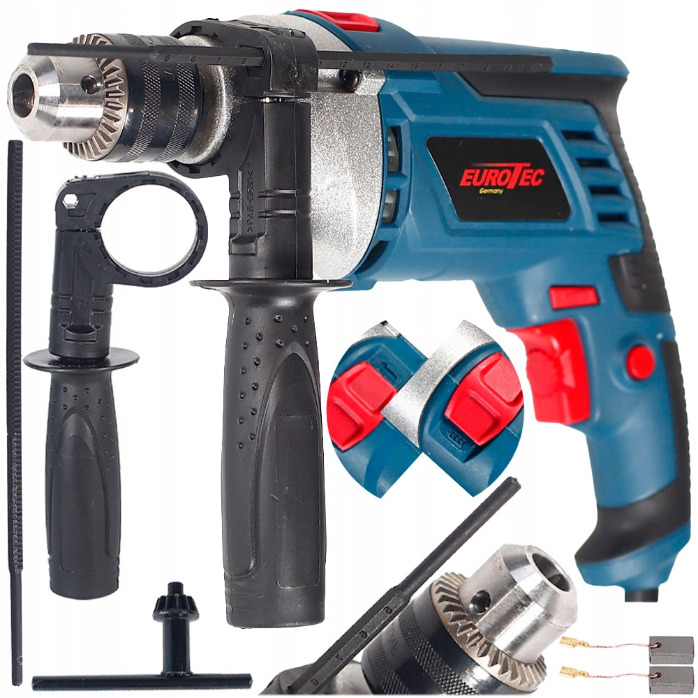 ELECTRIC IMPACT DRILL Ø13 1700W STRONG IMPACT + GEAR HOLDER SET