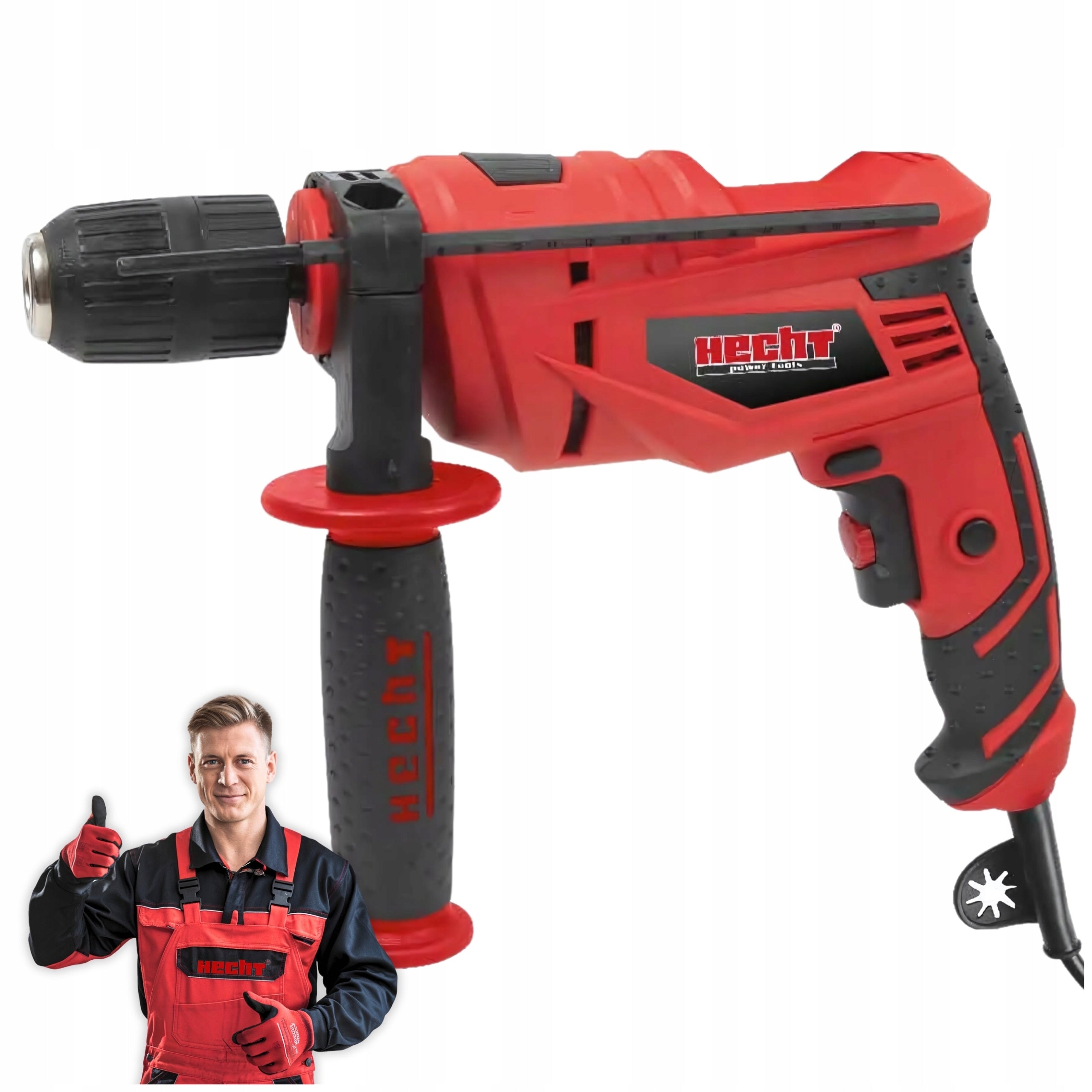 ELECTRIC IMPACT DRILL HECHT 1072 POWER 900 IN LIGHT 2,05KG