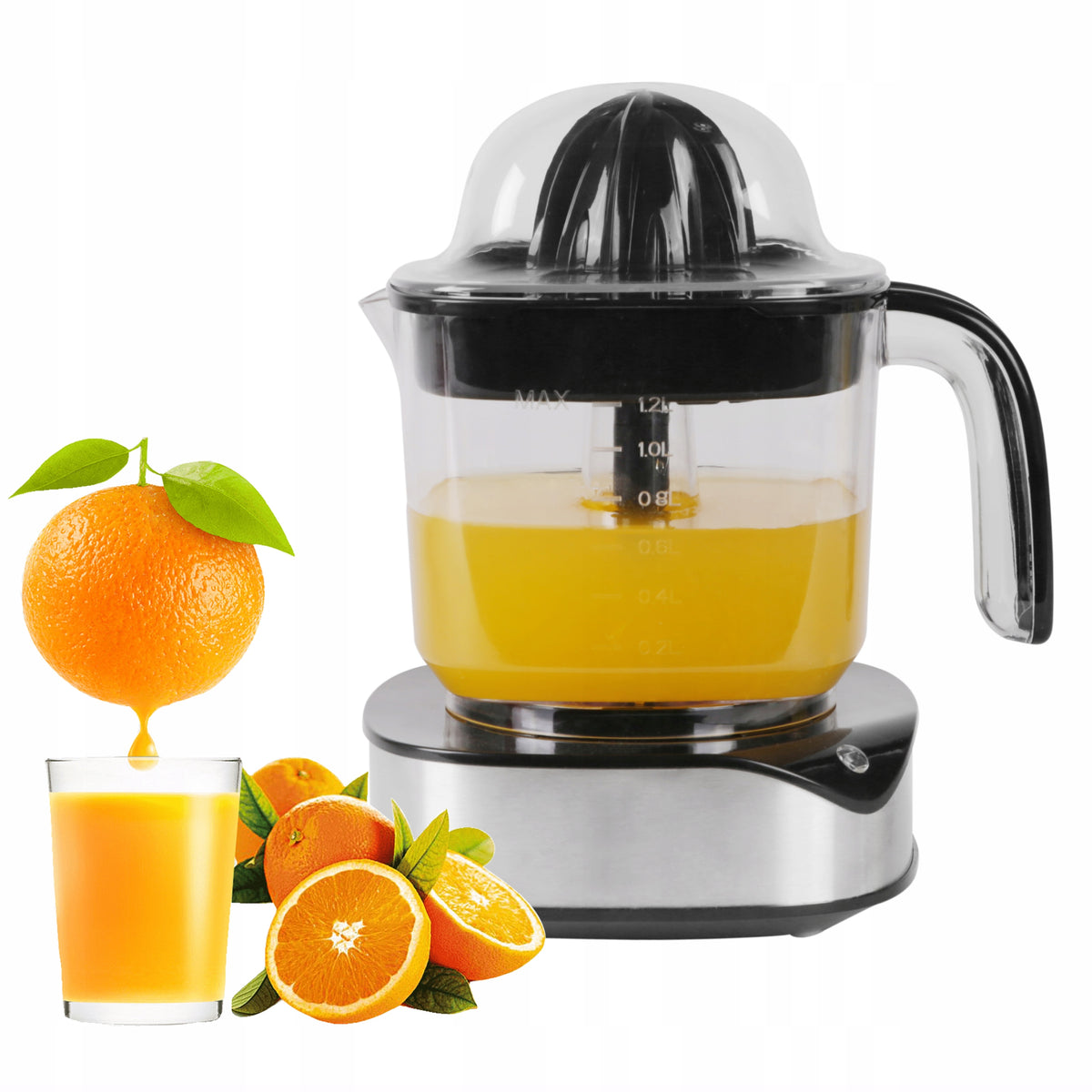 ELECTRIC JUICER CITRUS JUICER FRUIT JUICE STRONG 40W 1,2L Power rating 40 W