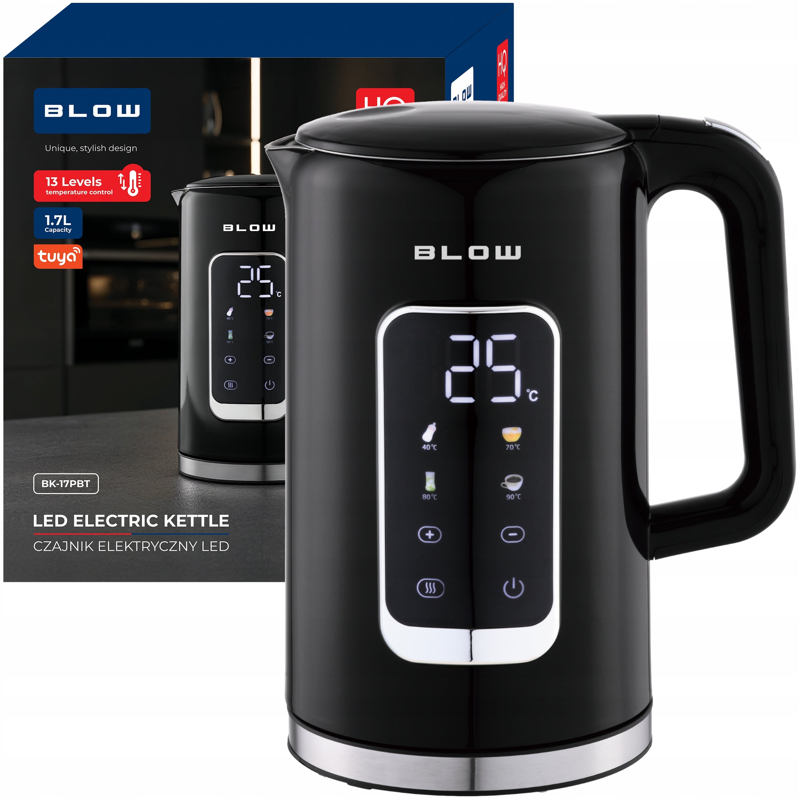 ELECTRIC KETTLE 2500W 1,7L WIRELESS WIFI TEMPERATURE CONTROL