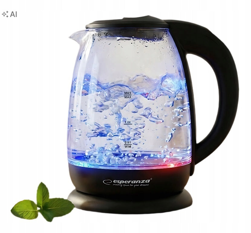 ELECTRIC KETTLE GLASS ESPERANZA LOIRE EKK027 TEMPERATURE CONTROL