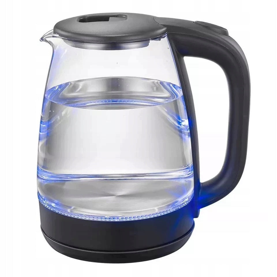 ELECTRIC KETTLE GLASS WIRELESS ILLUMINATED WITH LED LARGE 2.0 Packaging status original